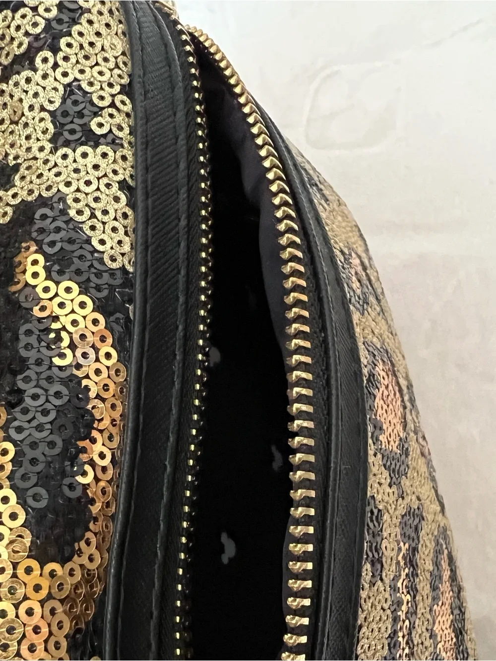 RARE Disney Loungefly Leopard Sequin Mickey Mini Backpack with Ears Headband Set